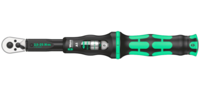 wera click torque 1/4 inch torque wrench 25 25 nm